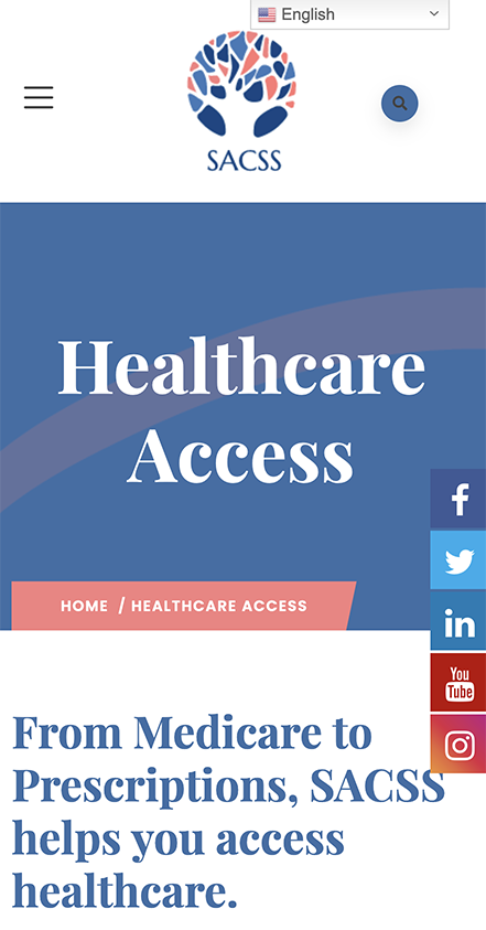 SACSS Healthcare Access mobile screenshot
